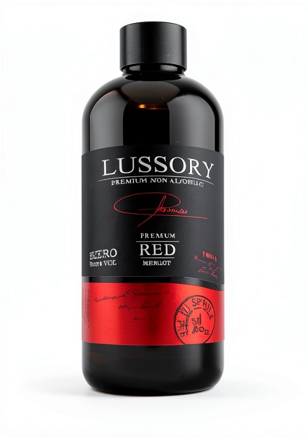 Lussory Non Alcoholic Wine Merlot Red La Mancha Spain-5