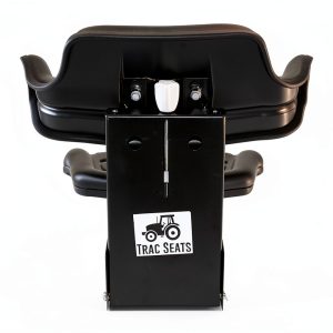 TRAC SEATS Tractor Seat Black Heavy Duty Steel Suspension-0