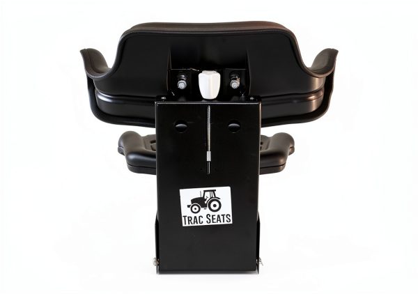 TRAC SEATS Tractor Seat Black Heavy Duty Steel Suspension-0