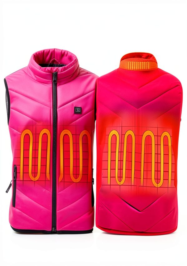 BETTER EVERY DAY Heated Vest Women Pink 4 Zone Heating-2