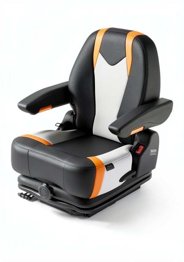 VEVOR Universal Forklift Seat Adjustable Suspension Durable-6
