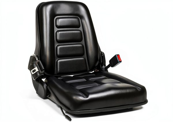 TICSEA Black Tractor Seat Faux Leather Universal Fit-0