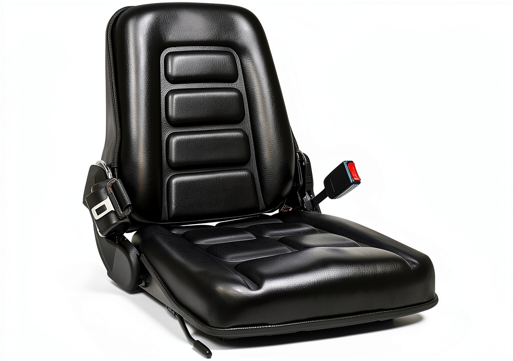 TICSEA Black Tractor Seat installed on a tractor