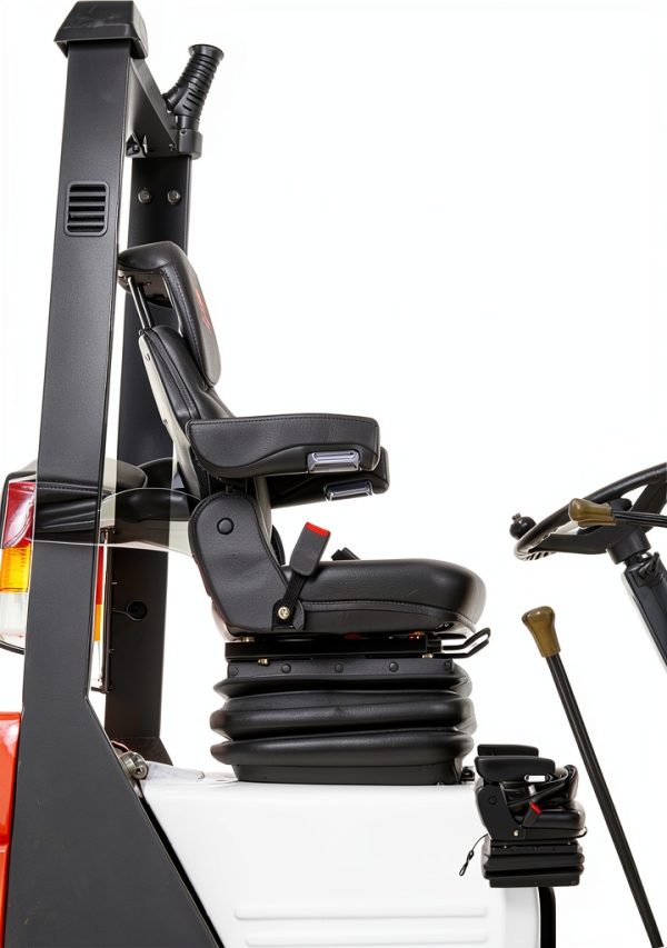 VEVOR Universal Forklift Seat Leather PVC Heavy Duty Tractor-3