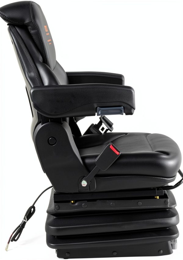 VEVOR Universal Forklift Seat Leather PVC Heavy Duty Tractor-10