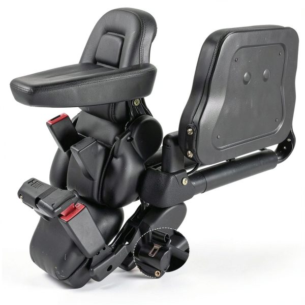 COZLMHJ Forklift Seat Black Universal Fit Adjustable Durable-3