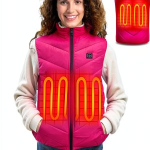 BETTER EVERY DAY Heated Vest Women Pink 4 Zone Heating-0