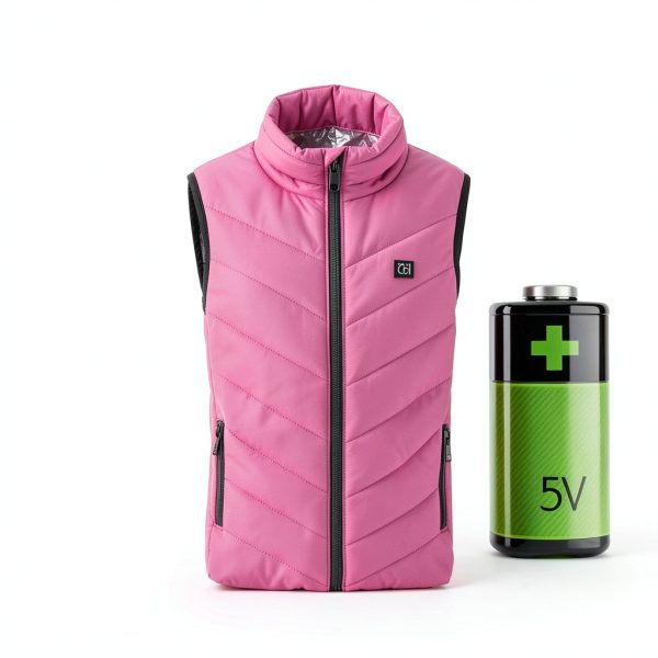 BETTER EVERY DAY Heated Vest Women Pink 4 Zone Heating-3