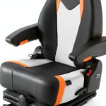 VEVOR Universal Forklift Seat Adjustable Suspension Durable-0