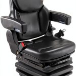 VEVOR Universal Forklift Seat Leather PVC Heavy Duty Tractor-0