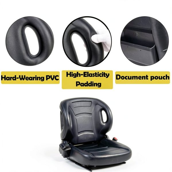 SEATIN ATV Seat Faux Leather Universal Fit Drivers Side-4