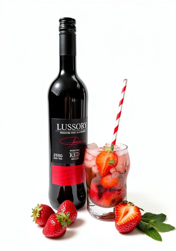 Lussory Non Alcoholic Wine Merlot Red La Mancha Spain-6