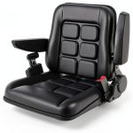 COZLMHJ Forklift Seat Black Universal Fit Adjustable Durable-0