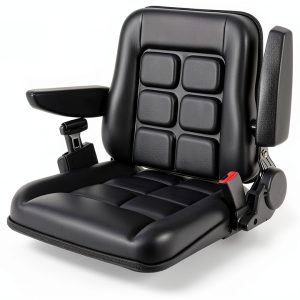 COZLMHJ Forklift Seat Black Universal Fit Adjustable Durable-0