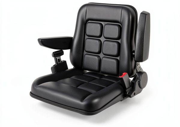 COZLMHJ Forklift Seat Black Universal Fit Adjustable Durable-0
