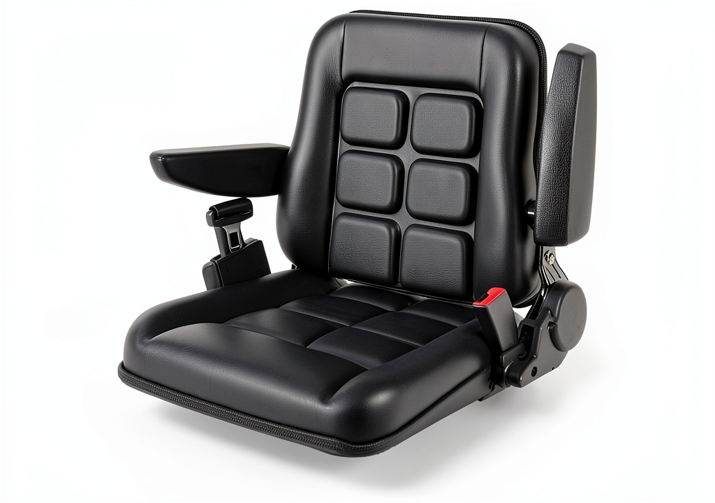 'COZLMHJ forklift seat installed in a warehouse setting'