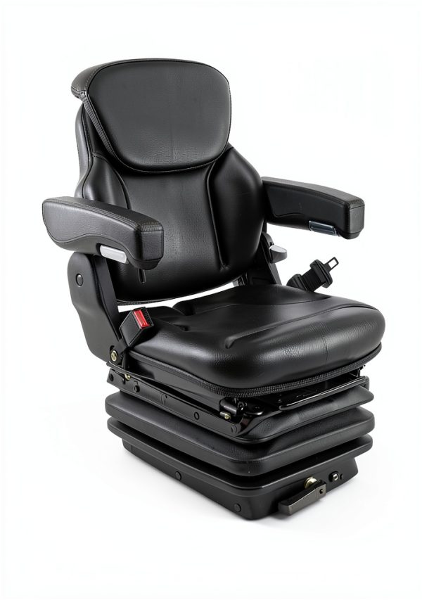 VEVOR Universal Forklift Seat Leather PVC Heavy Duty Tractor-6