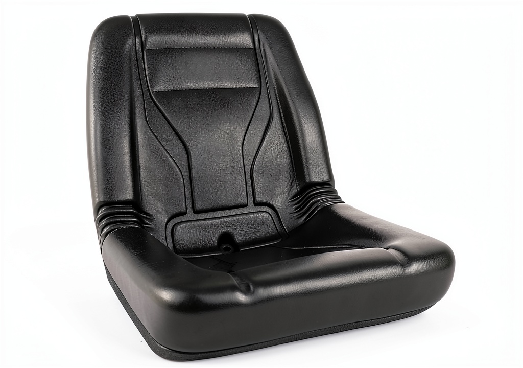 GXYWADY black plastic front seat installed on a Kubota tractor