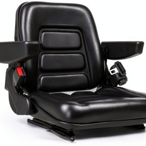 SEATIN Tractor Seat Universal Fit Adjustable Steel Leather-0