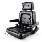 Noliven Universal Forklift Seat Leather Adjustable Heavy-0