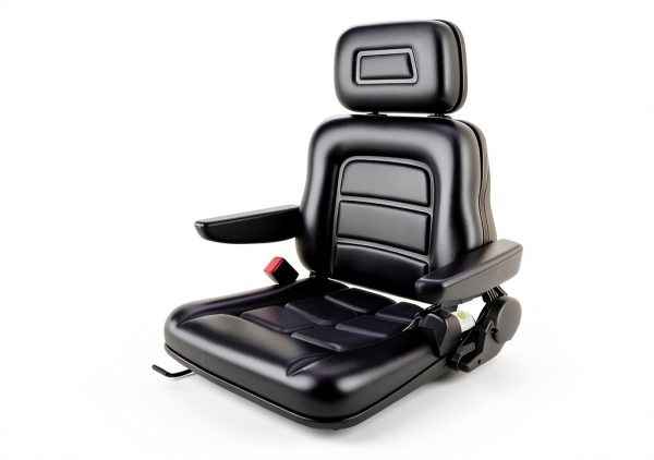 Noliven Universal Forklift Seat Leather Adjustable Heavy-0