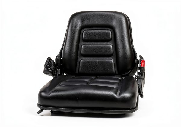TICSEA Black Tractor Seat Faux Leather Universal Fit-5