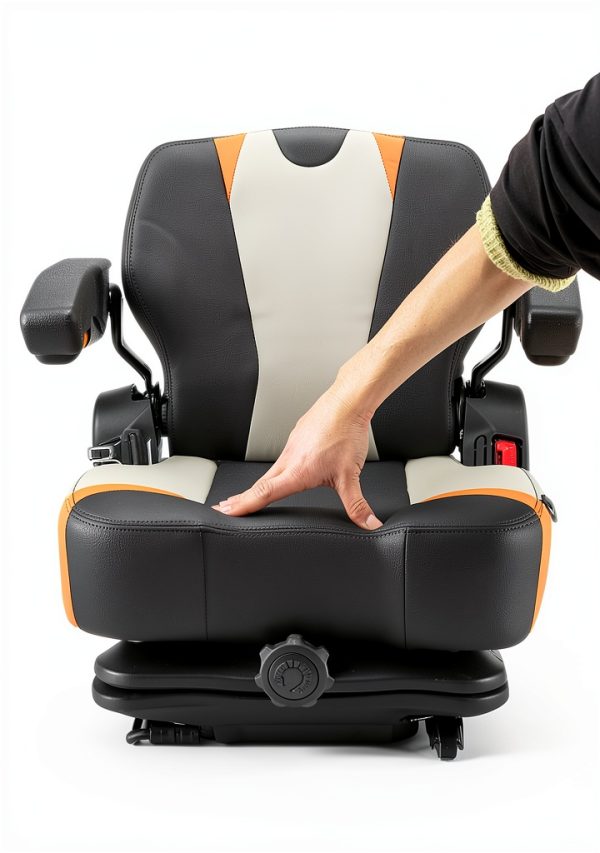 VEVOR Universal Forklift Seat Adjustable Suspension Durable-3