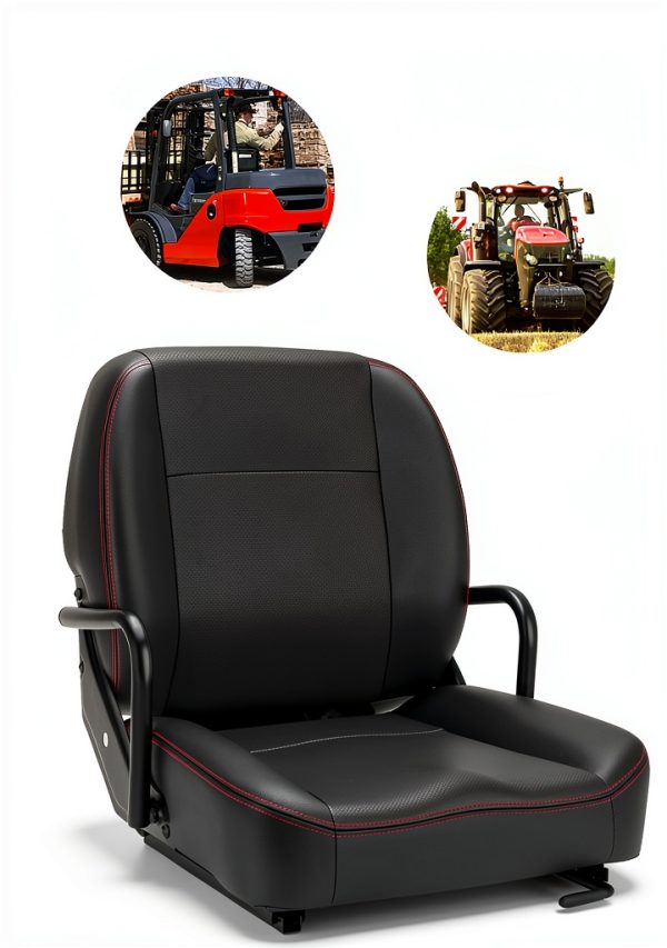 SEATIN Universal Tractor Seat Alloy Steel PVC Leather-5