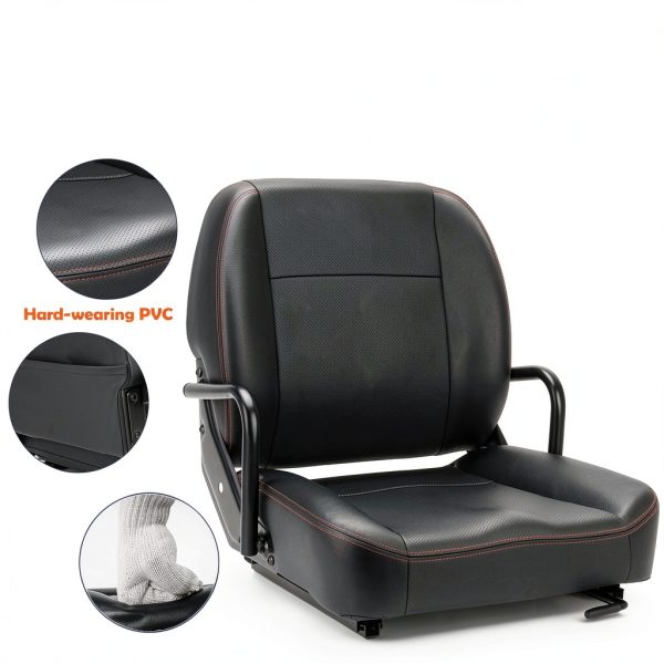 SEATIN Universal Tractor Seat Alloy Steel PVC Leather-3