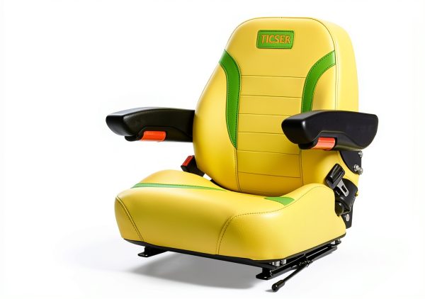 TICSEA Universal Tractor Seat Yellow Adjustable Durable-6