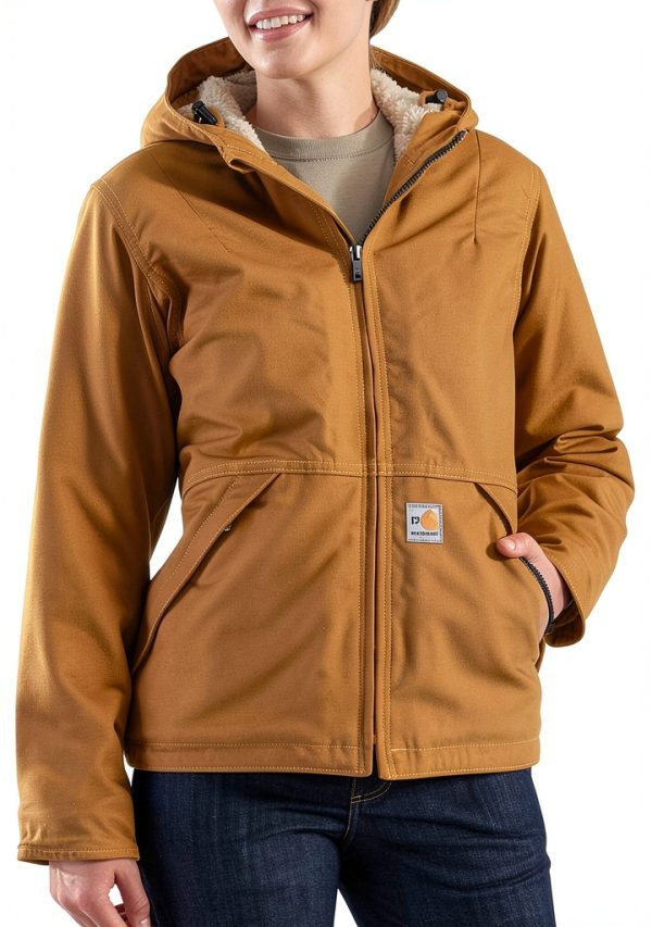 Carhartt Women's Work Jacket – Thinsulate Insulated, Carhartt Brown-0
