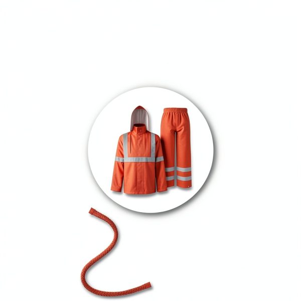 Orange Work Jacket TCCFCCT Men's Utility Polyester-4