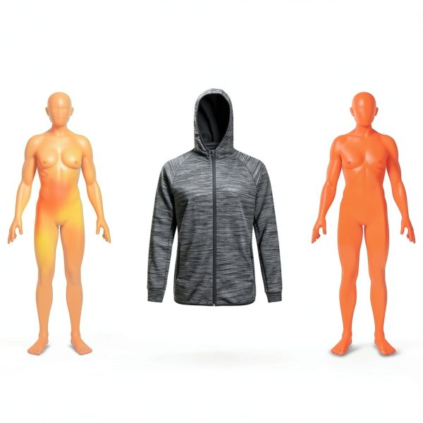 Heated Jacket Thermawear Unisex Grey Softshell-5