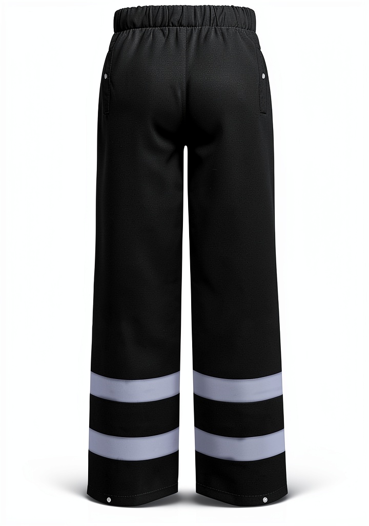 Worker wearing TCCFCCT rain pants on a construction site