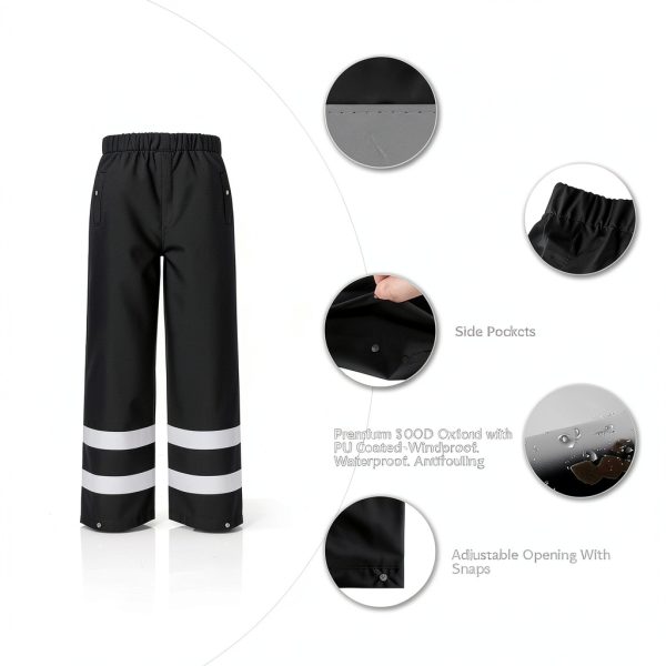 5012 Black Pants TCCFCCT Rain Pants 150D Oxford-2