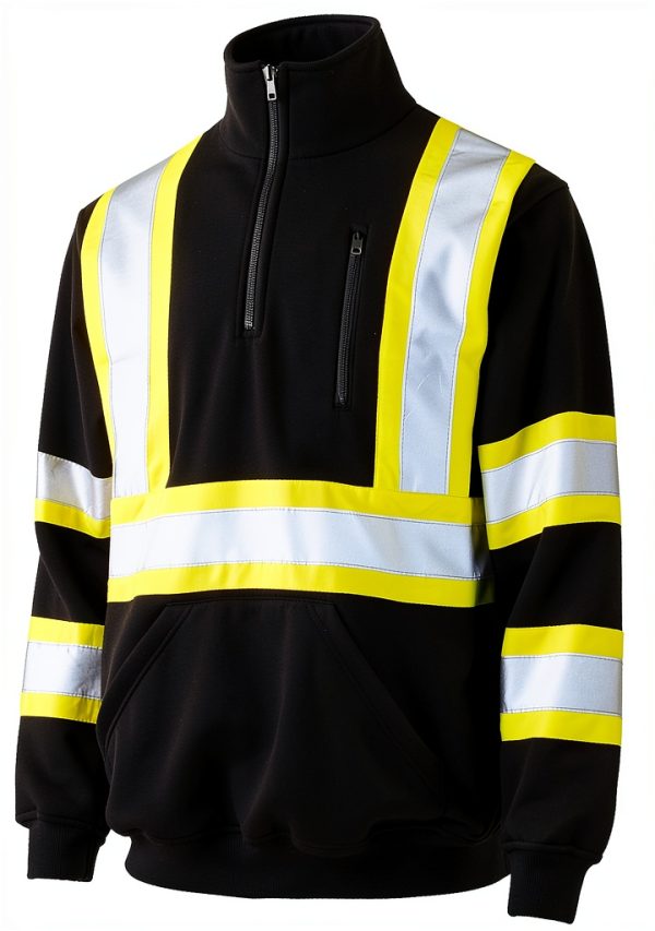 JORESTECH Black 1/4 Zip Safety Sweater Workwear-0