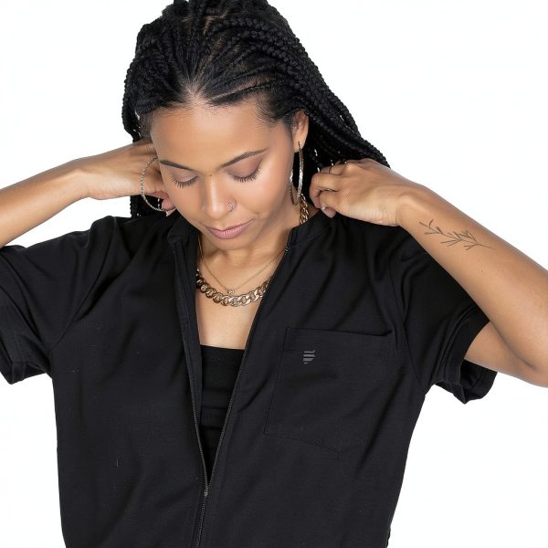 Barber Jacket Black Women’s Work Utility Outerwear by Barber Strong-3
