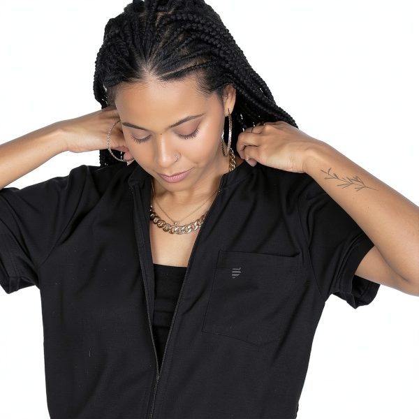 Barber Jacket Black Women’s Work Utility Outerwear by Barber Strong-3