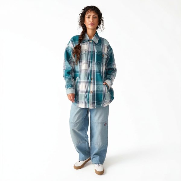 Dickies Women's Work Utility Jacket Balsam Oversized Fit-2