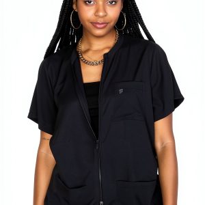 Barber Jacket Black Barber Strong Women Outerwear Nano Shield-0