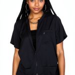Barber Jacket Black Women’s Work Utility Outerwear by Barber Strong-0