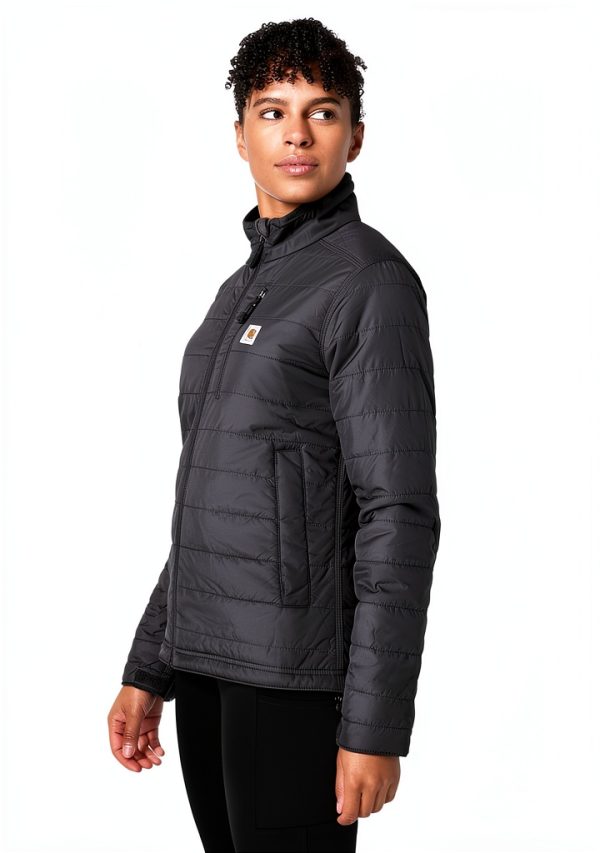 Carhartt Women's Rain Defender Lightweight Insulated Work Jacket Black-1