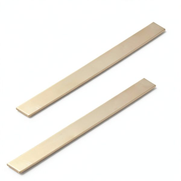 Brass Flat Bar LEXININ 2pcs 1/8 x 1 x 12 Inch Rectangular Bar-1