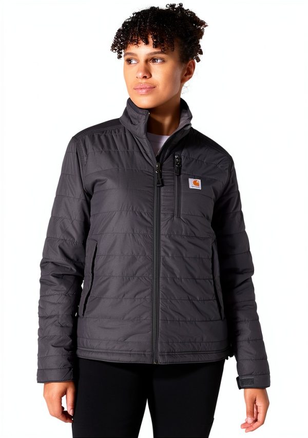 Carhartt Women's Rain Defender Lightweight Insulated Work Jacket Black-0