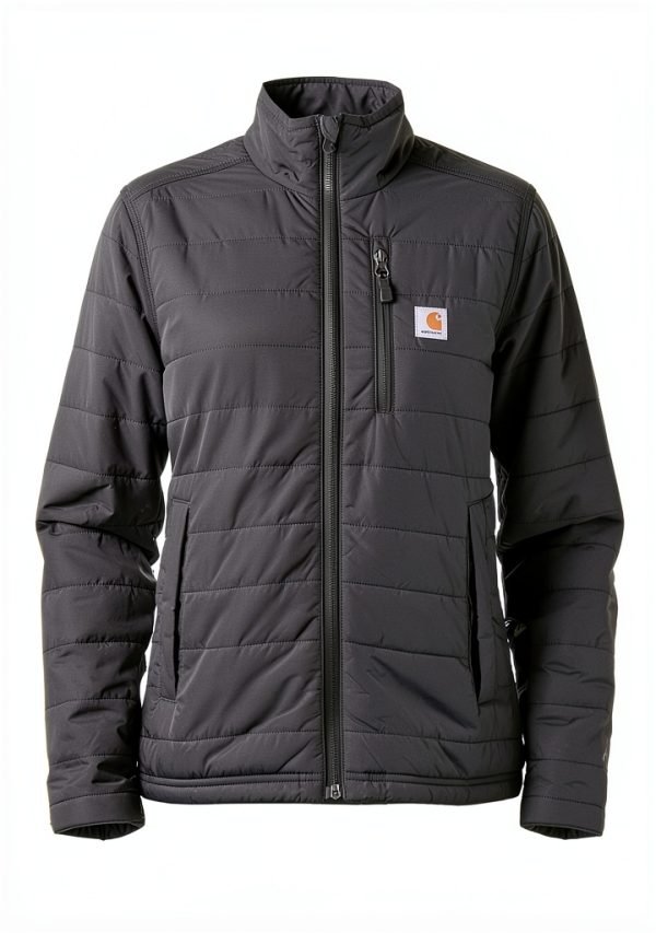Carhartt Women's Rain Defender Lightweight Insulated Work Jacket Black-6