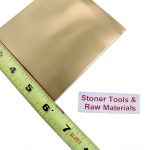 1/4" x 4" C360 Brass Flat Bar 6" .250" Mill Stock H02 Stoner Metals-0