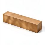 C360 Brass Square Bar - 5" x 1" x 1", Brass Bar Stock-0