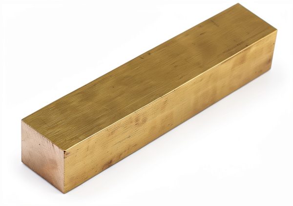 1" x 1" C360 Brass Square Bar 5" Long Solid Flat Mill Stock by VERNUOS-0
