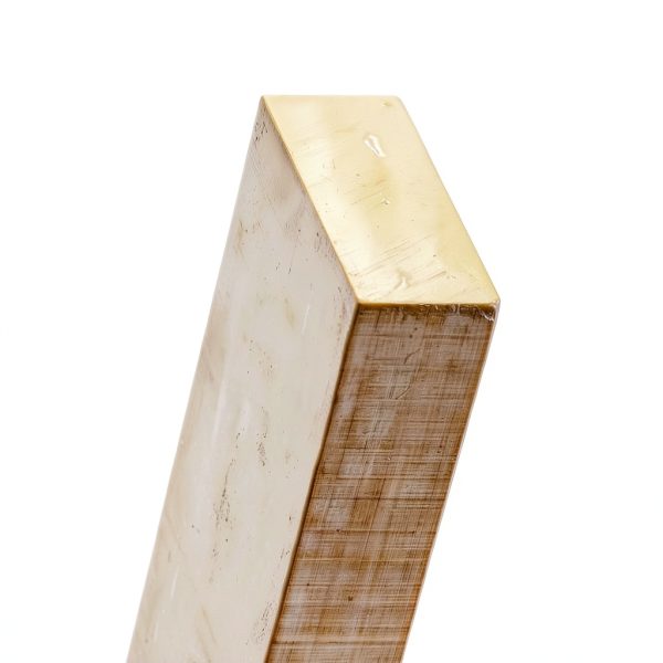 LEXININ 2 Pcs Brass Flat Bar Stock 3/8 x 1 x 6 Inch Rectangular Mill-2